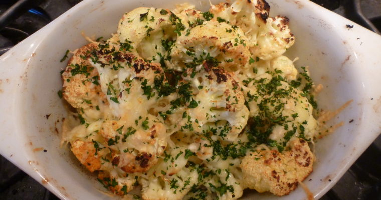 Roasted Cauliflower With Garlic