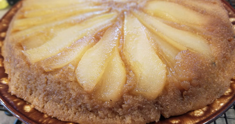 Pear Upside-Down Cake – Cast Iron Skillet