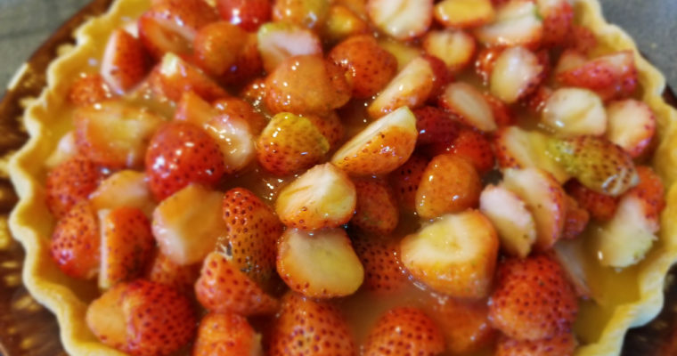 Orange Glazed Strawberry Tart